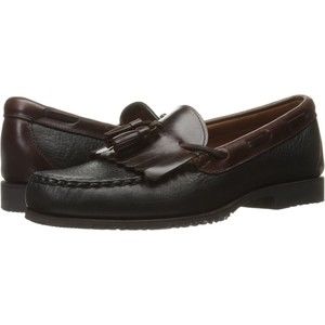 Allen Edmonds Nashua Tassel Loafers 42250 Black & Brown Leather Men's Size 10.5